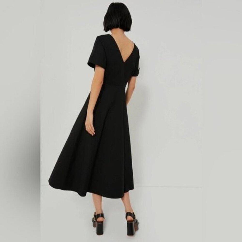 Tuckernuck Black V‑Neck Button Front Maxi Dress - Picture 5 of 15